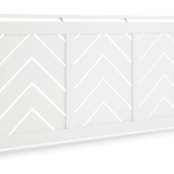 Habitat Chevron Large Radiator Cover - White