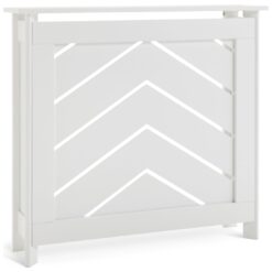 Habitat Chevron Mini Radiator Cover - White