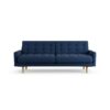 Habitat Fenner Fabric 3 Seater Sofa - Navy Blue - Ash Leg