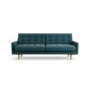 Habitat Fenner Fabric 3 Seater Sofa - Teal - Ash Leg