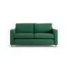 Habitat Flint Fabric 2 Seater Sofa Bed- Green - Ash Leg