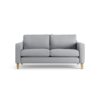 Habitat Flint Fabric 2 Seater Sofa - Grey- Ash Leg