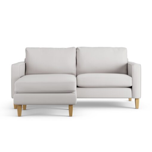 Habitat Flint Fabric Reversible Corner Sofa- Natural-Ash Leg