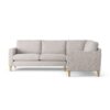 Habitat Flint Fabric Right Hand Corner Sofa-Natural- Ash Leg