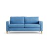 Habitat Flint Velvet 3 Seater Sofa - Sky Blue - Ash Leg