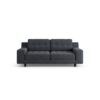 Habitat Hendricks Fabric 2 Seater Sofa - Charcoal- Black Leg