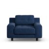 Habitat Hendricks Fabric Armchair - Blue - Black Leg