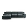 Habitat Hendricks Left Hand Corner Sofa - Charcoal-Black Leg