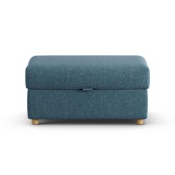 Habitat Holmfirth Fabric Footstool - Blue