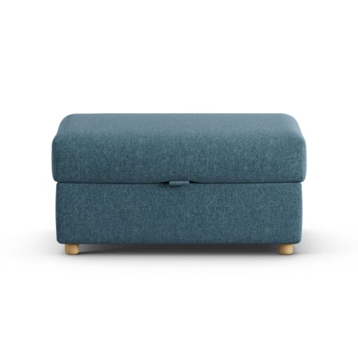 Habitat Holmfirth Fabric Footstool - Blue