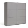 Habitat Holsted Grey Gloss Extra Large Sliding Wardrobe