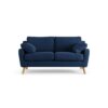 Habitat Ivor Fabric 2 Seater Sofa - Navy - Ash Leg