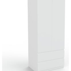 Habitat Jenson 2 Door 2 Drawer Wardrobe - Matt White