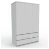 Habitat Jenson 3 Door 4 Drawer Wardrobe - Matt White