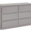 Habitat Jenson 3+3 Drawer Chest - Grey Gloss