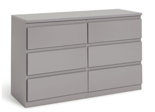 Habitat Jenson 3+3 Drawer Chest - Grey Gloss