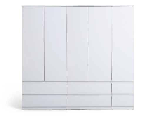 Habitat Jenson 5 Door Wardrobe - White