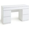 Habitat Jenson 5 Drawer Dressing Table Desk - White Gloss