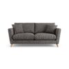 Habitat Lomond Fabric 3 Seater Sofa - Charcoal - Ash Leg