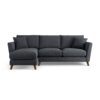 Habitat Lomond Left Hand Corner Sofa - Charcoal - Dark Leg