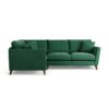 Habitat Lomond Left Hand Corner Sofa - Green - Dark Leg