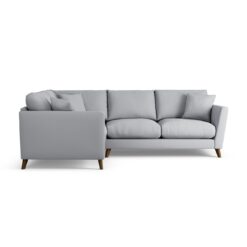 Habitat Lomond Left Hand Corner Sofa - Grey - Dark Leg