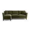 Habitat Lomond Left Hand Corner Sofa - Moss Green - Dark Leg