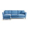 Habitat Lomond Left Hand Corner Sofa - Sky Blue - Ash Leg