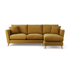 Habitat Lomond Right Hand Corner Sofa - Gold - Ash Leg