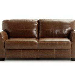 Habitat Milford Leather 3 Seater Sofa - Tan