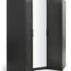 Habitat Munich Corner 3 Door Mirror Wardrobe - Anthracite