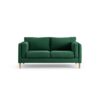 Habitat Newington Fabric 2 Seater Sofa - Green - Ash Leg