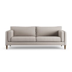 Habitat Newington Fabric 4 Seater Sofa - Stone - Dark Leg