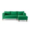 Habitat Newington Right Hand Corner Sofa - Green -Ash Leg