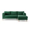 Habitat Newington Right Hand Corner Sofa - Green -Ash Leg