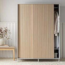 Habitat Palma 2 Door Sliding Wardrobe - Oak