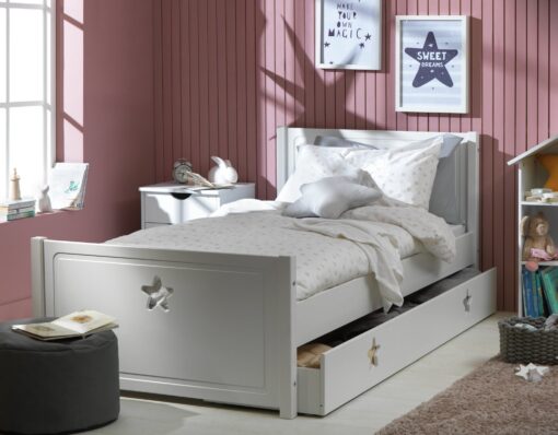 Habitat Stars Single Bed Frame With Drawer - White