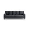 Habitat Swift Fabric 3 Seater Sofa - Charcoal - Dark Leg