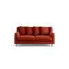 Habitat Swift Velvet 2 Seater Sofa - Burnt Orange - Ash Leg