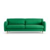 Habitat Turnmill Fabric 4 Seater Sofa- Emerald Green-Ash Leg