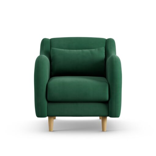 Habitat Turnmill Fabric Armchair - Green - Ash Leg