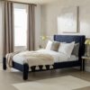 Habitat Vallero Luxe Superking Boucle Bed Frame - Navy