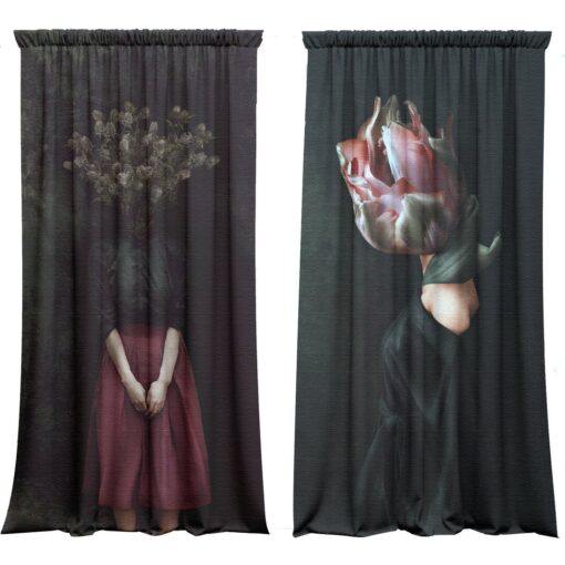 Heads Room Darkening Velvet Curtains Set Of 2