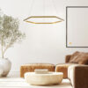 Hexa Ø 80cm LED pendant lamp direct or indirect