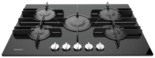 Hotpoint FTGHG 751 D/H BK Gas Hob - Black