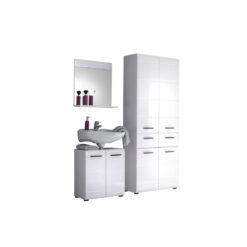 Huda 4 Piece 60 mm Bathroom Furniture Set with Mirror