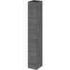 Hudson Reed - Fusion Tall Tower Unit 300mm Wide - Anthracite Woodgrain