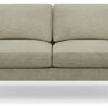 Hutch Fabric Round Arm 2 Seater Sofa - Oat