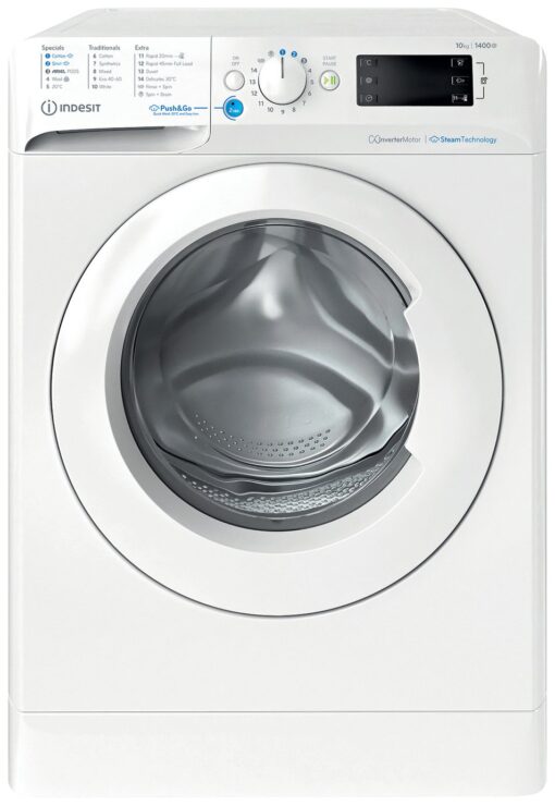 Indesit BWE101496XWVUK 10KG 1400 Spin Washing Machine-White