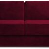 Jay-Be Linea Velvet 2 Seater Sofa Bed - Burgundy